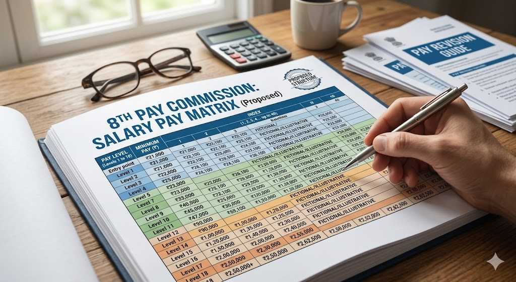 8th pay commission salary pay matrix
